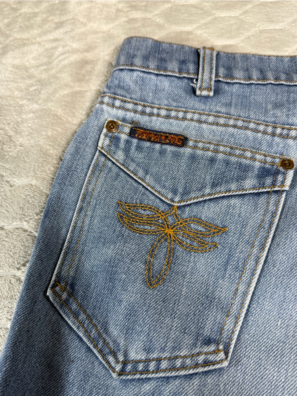 Vintage Levi Strauss Signature Boot Cut Jeans Women’s 31x32 Light Wash Y2K - Picture 3 of 12